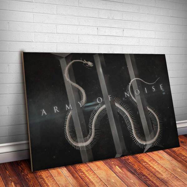 Placa Decorativa Bullet For My Valentine 4 Mdf 20x30cm