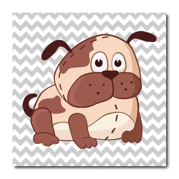 Placa Decorativa - Cachorro - Infantil - 1442plmk