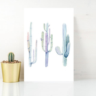 Placa Decorativa Cactos Coloridos MDF 20x30cm