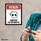 Placa Decorativa Campeão Com Sentimentos