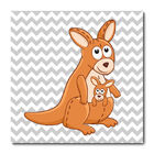 Placa Decorativa - Canguru - Infantil - 1465plmk