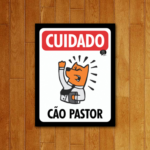 Placa Decorativa Cão Pastor