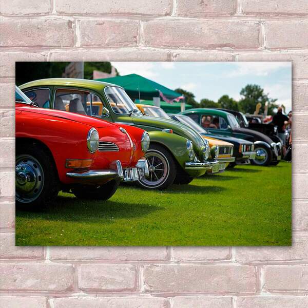 Placa Decorativa Carro Retrô 2 Mdf 30x45cm