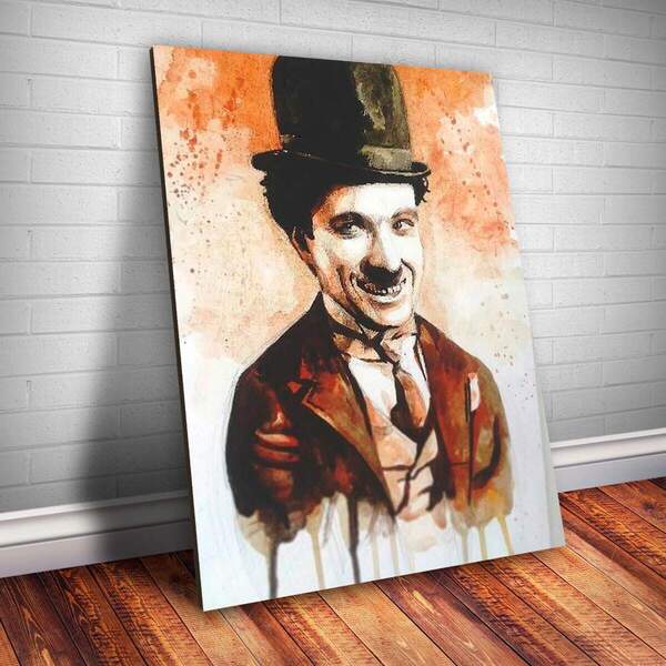 Placa Decorativa Chaplin 6 Mdf 20x30cm