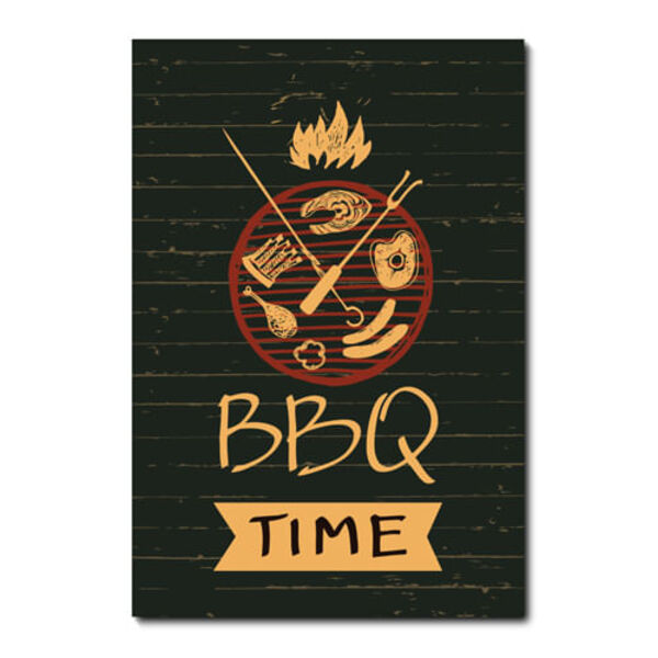 Placa Decorativa - Churrasco - Bbq - 1529plmk