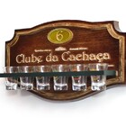 Placa Decorativa Clube Da Cachaça + Copos