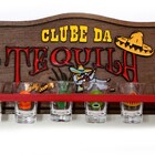 Placa Decorativa Clube Da Tequila  + Copos