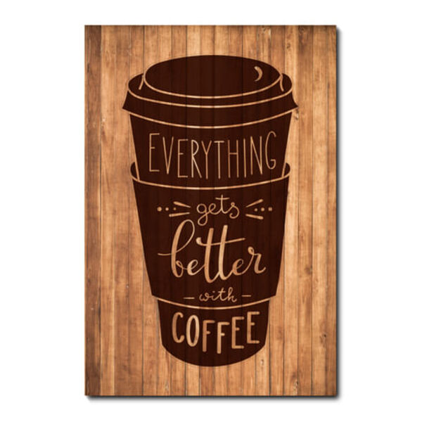 Placa Decorativa - Coffee - Café - 1645plmk