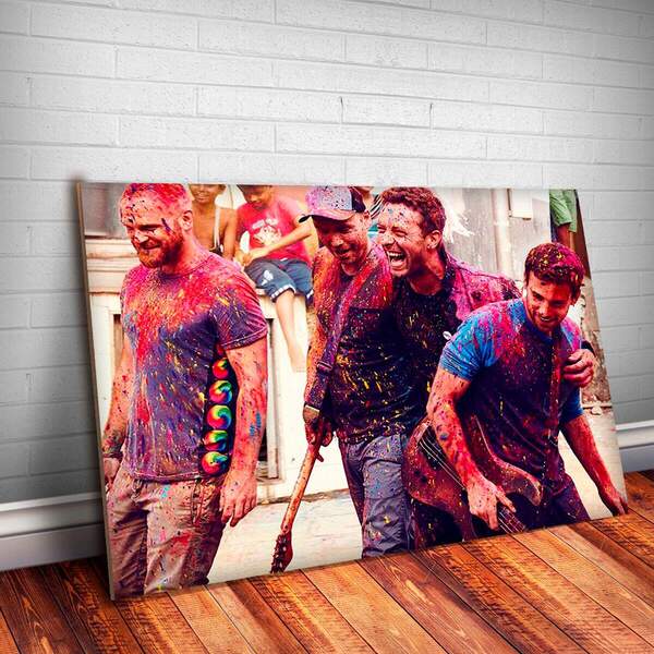 Placa Decorativa Coldplay 3 Mdf 30x45cm