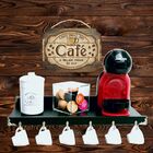 Placa Decorativa Com Corda Cantinho Do Café 22x30cm Mdf - Wp