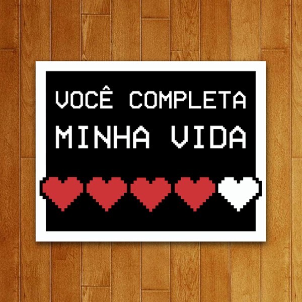 Placa Decorativa Completa Minha Vida