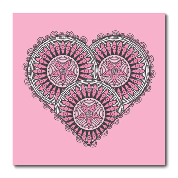 Placa Decorativa - Coração  - 1406plmk