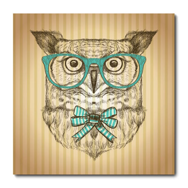Placa Decorativa - Coruja - 1488plmk