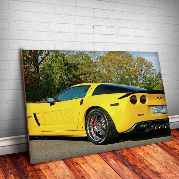 Placa Decorativa Corvette 5 Mdf 20x30cm