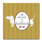 Placa Decorativa - Dachshund - Cachorro - 1576plmk