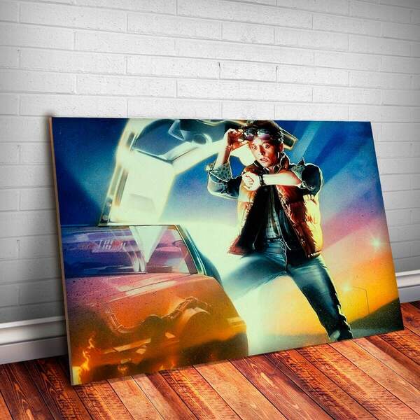 Placa Decorativa De Volta Para O Futuro 9 Mdf 30x45cm