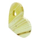 Placa Decorativa Descanso De Panela Coração Pinus Natural 20x