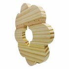 Placa Decorativa Descanso De Panela Flor Pinus Natural 20x20