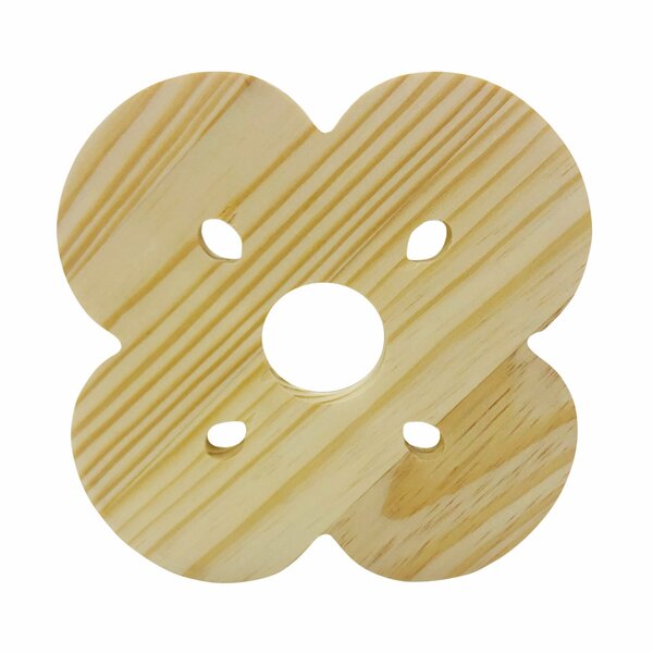 Placa Decorativa Descanso De Panela Mandala Flor Pinus Natura