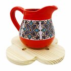 Placa Decorativa Descanso De Panela Mandala Flor Pinus Natura