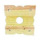 Placa Decorativa Descanso De Panela Mandala Pinus Natural 20x