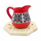 Placa Decorativa Descanso De Panela Octagono Pinus Natural 20