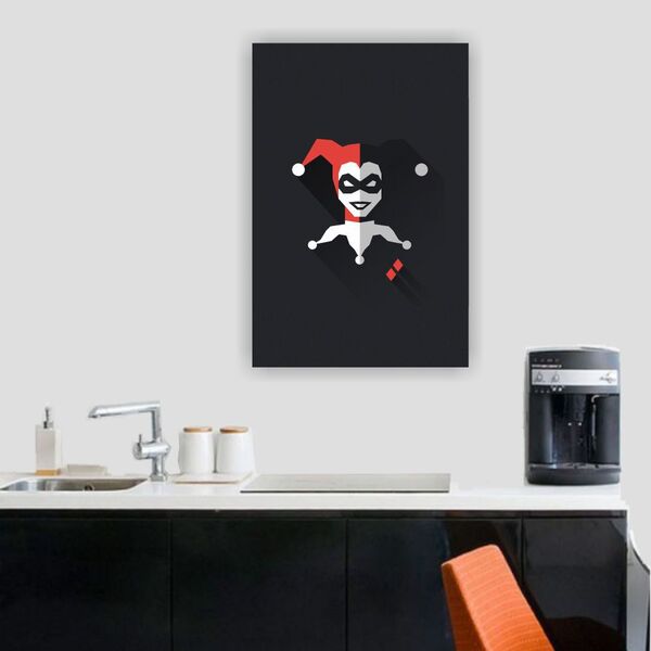 Placa Decorativa Desenho Arlequina - 40x50cm