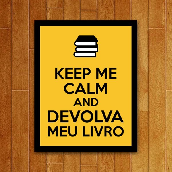 Placa Decorativa Devolva Meu Livro