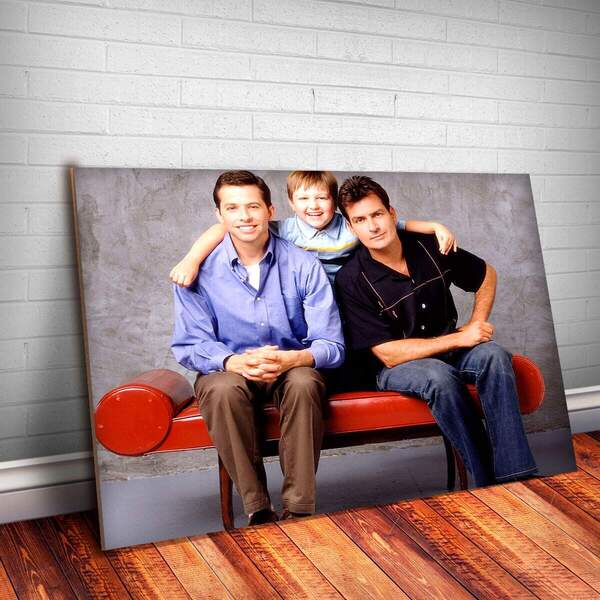 Placa Decorativa Dois Homens E Meio 3 Mdf 20x30cm