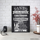 Placa Decorativa Em Mdf 19x24cm Oração Santo Anjo Do Senhor