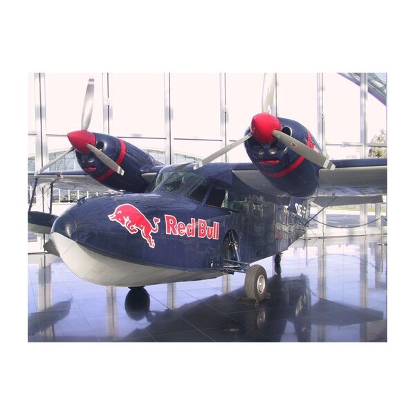 Placa Decorativa Em Mdf Avião Redbull 20x30