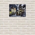 Placa Decorativa Em Mdf Carro Antigo Posto De Gasolina 20x30