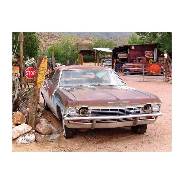 Placa Decorativa Em Mdf Carros Antigos Oldschool 30x40