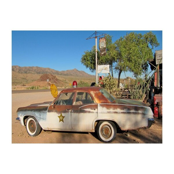 Placa Decorativa Em Mdf Carros Antigos Policia Texas Country