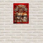 Placa Decorativa Em Mdf Cerveja Budweiser Oldschool Antigo 20