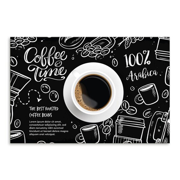 Placa Decorativa Em Mdf Coffee Time 20x30