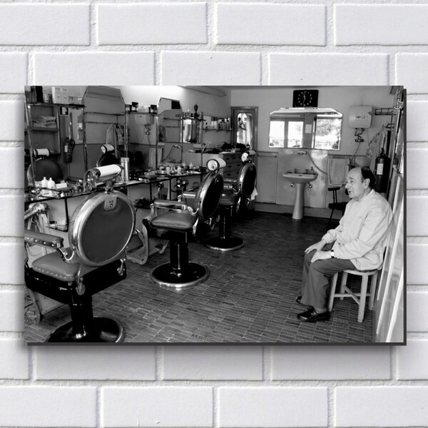 Placa Decorativa em MDF com 20x30cm - Modelo P329 - Barbeiro