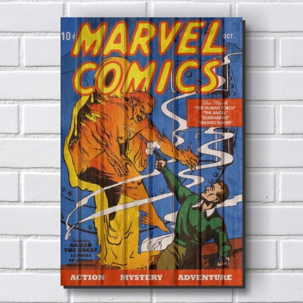 Placa Decorativa em MDF com 20x30cm - Modelo P372 - Gibi