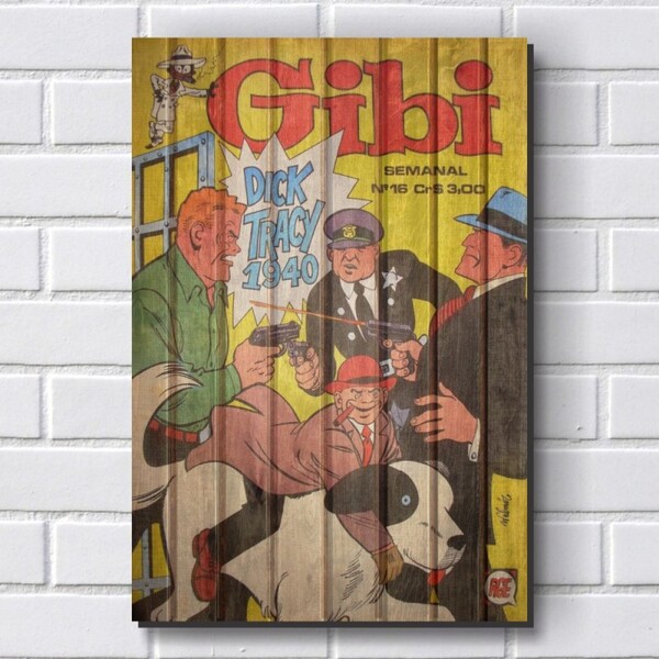 Placa Decorativa em MDF com 20x30cm - Modelo P389 - Gibi