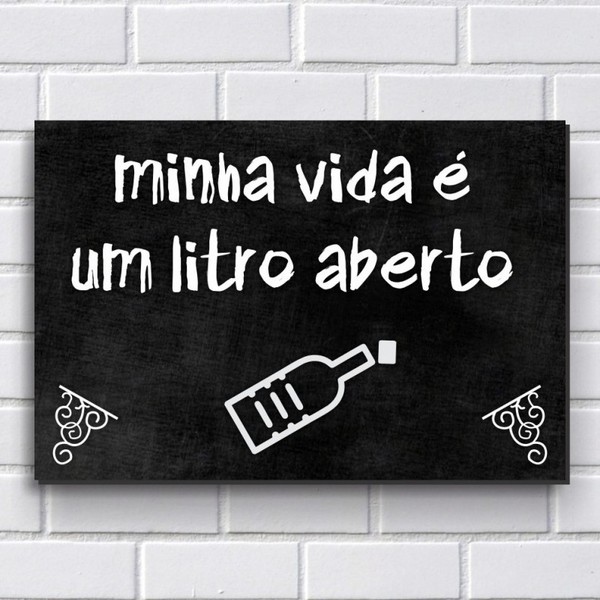 Placa Decorativa Em Mdf Com 20x30cm Modelo P473 Frases De Boteco Leroy Merlin