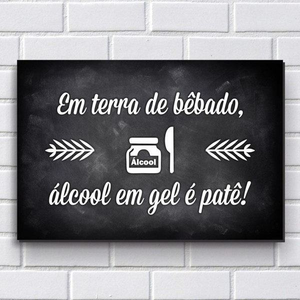 Placa Decorativa Em Mdf Com 20x30cm Modelo P99 Frases De Boteco Leroy Merlin