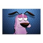 Placa Decorativa Em Mdf Coragem Cão Covarde 20x30