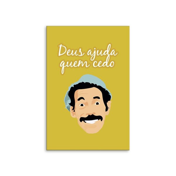 Placa Decorativa Em Mdf Deus Ajuda Quem Cedo Madruga 20x30