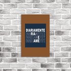 Placa Decorativa Em Mdf Diariamente Ria E Ame 20x30
