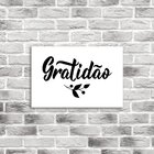 Placa Decorativa Em Mdf Gratidão 20x30