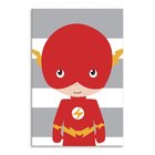 Placa Decorativa Em Mdf Herói Flash 20x30