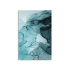 Placa Decorativa Em Mdf Mármore Azul  20x30