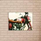 Placa Decorativa Em Mdf Moto Royal Enfield Vermelha 30x40