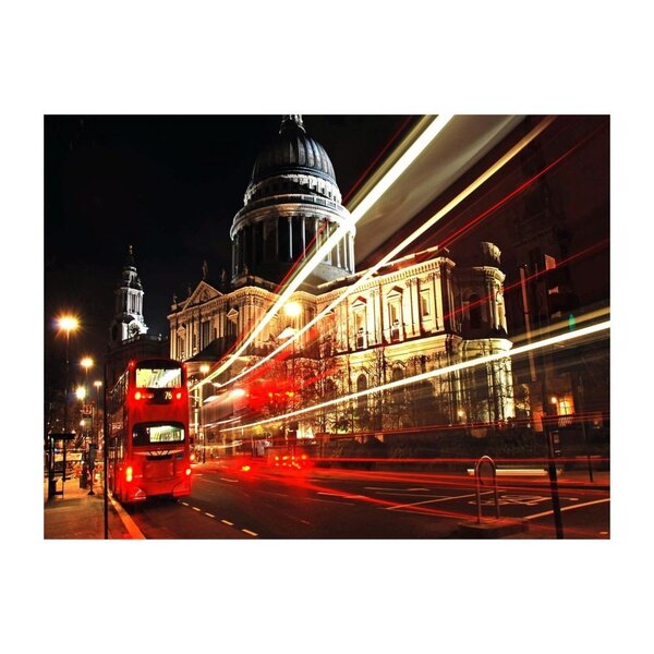 Placa Decorativa Em Mdf Noite Europa 20x30