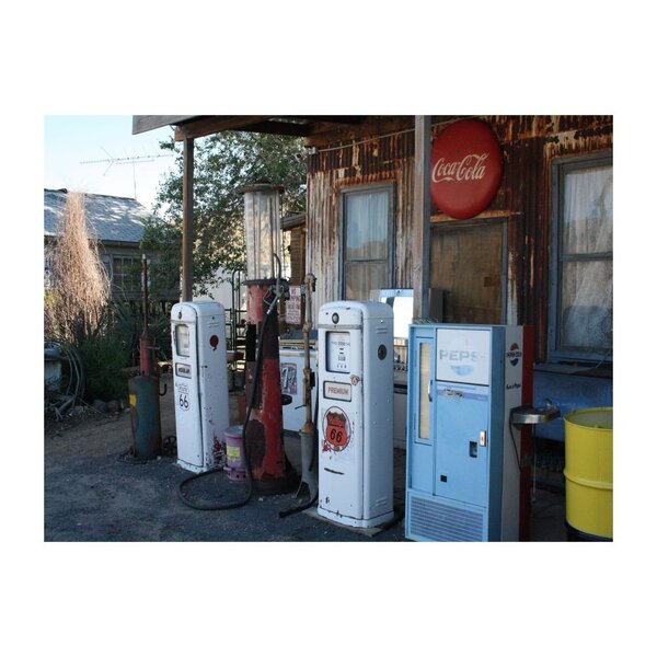 Placa Decorativa Em Mdf Posto Abandonado Gasolina Oldschool 2